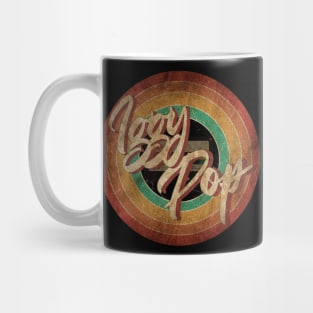 Iggy Pop Vintage Circle Art Mug